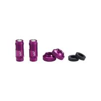 BBB Bicycle Core Cap Valve Presta Valve No Adapter Purple Cap, Compatible, Required, BTI-165 violetinė