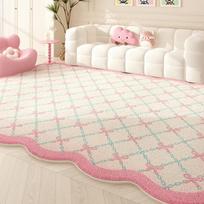 Dopamine Bedroom Decor Irregular Carpet Thick Plush Cloakroom Floor Mat Large Area Carpets for Living Room Fluffy Soft Study Rug 80x160cm white