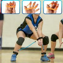 Volleyball Training Resistance Bands for Beginners Adults Practicing Serving Blue 25lbs Blue 25lbs brown