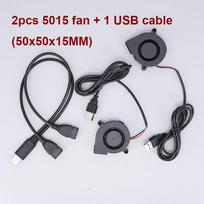 2 way USB turbo Blower Fans USB cable Dual 40mm 50mm 60mm 80mm 90mm 120mm DC 5V Powered Cable for AV Receiver DVR Cooling 5015 Blower fan