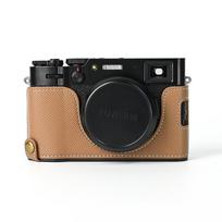 Fuji X-S10 XT30 III XS20 XT5 XM5 Camera Base Case With Palm Texture Shockproof Sleeve Mirrorless Cameras X100V Base Plate, Khaki, Grip Texture