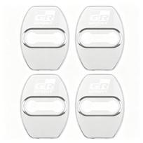 4Pcs Metal Door Latch Protective Cover Shock Absorbing Anti-Collision Auto FGTY6 Accessories For Toyota Hilux Corolla RAV4 Camry C-HR 4Pcs