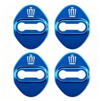 4Pcs Metal Door Latch Protective Cover Shock Absorbing Anti-Collision Auto FGTY6 Accessories For Toyota Hilux Corolla RAV4 Camry C-HR 4Pcs