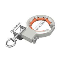 Cable Duct Reel, Electrical Puller, Wire Laying Aid, Mounting Accessories Made of 1 Piece oranžinė/sidabras