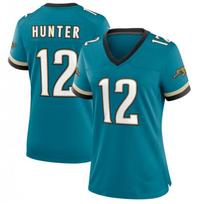 Premium Embroidered NFL Jacksonville Jaguars 12 Hunter Jersey Men Fans Sports Apparel Vintage Blue 12