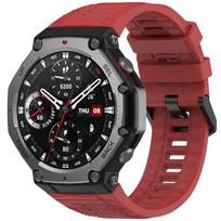 Originalus silikoninis dirželis „Amazfit T-Rex 3“ išmaniajam laikrodžiui, sportinis keičiamas apyrankė, dirželis Huami Amazfit T Rex3, ER9 For Amazfit T-Rex 3 raudona