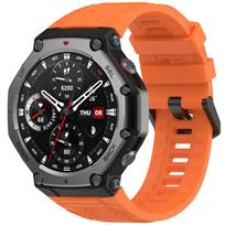 Originalus silikoninis dirželis „Amazfit T-Rex 3“ išmaniajam laikrodžiui, sportinis keičiamas apyrankė, dirželis Huami Amazfit T Rex3, ER9 For Amazfit T-Rex 3 oranžinė