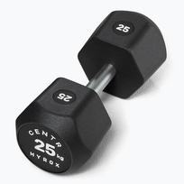 Svarstis Centr Urethane Dumbbell Centr x Hyrox 25 kg black