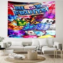 Blox-Fruits Print Tapestry, Backdrop, Easy Setup, Ideal for Bedroom, Office & Living Room, with Aesthetic Wall Hanging Decor. 130cmx150cm