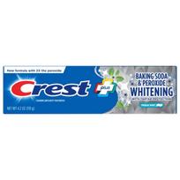 Toothpaste, Crest 3D White, Baking Soda, Sodium Bicarbonate, Hydrogen Peroxide, Intensive Whitening Effect, 119G 119g