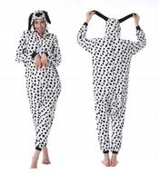 Dalmatian Dog White Onesie Pajama Tracksuit Kigurumi Costume XL white