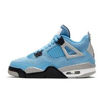 Air Jordan 4 Retro GS University Blue Vaikams Sportbačiai Tech-Grey White Black 408452-400 36 gray