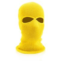 1 skylučių slidinėjimo kaukė megzta veido danga suaugusiems žieminė balaclava viso veido kaukė, skirta žiemos sportui lauke One Size geltona