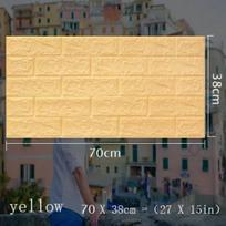 70x38cm 3D Wall Stickers Self Adhesive Foam Brick Room Decor DIY 3D Wallpaper Wall Decor Living Wall Sticker for Kids Room 10pcs