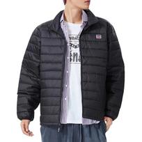 Levis Simple Comfortable Warm Fashionable Lapel Long Sleeve Cotton Jacket Men Jacket Black A0707-0002 L gray