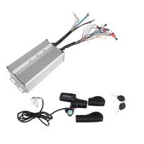 36V 48V 2000‑3000W Electric Bike Controller Kit Electric Scooter Controller LCD Display Panel with Grip Half Handlebar gray