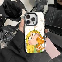 Charlie and Lola Cartoon Phone Case For iPhone 17,16,15,14,13,12,Pro MAX Black Matte Shockproof Cover iPhone16promax white