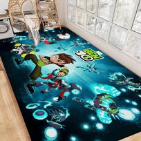 B-Ben 10 Klasikinis Virtuvės Kilimėlis Vaikų Kambario Miegamojo Dekoras Balkono Neslystantis Durų Kilimėlis Svetainės Alfombra 40x60cm blue
