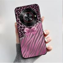 Telefono dėklas ZTE Blade A75 5G Z2357N / Nubia Focus 5G Dėklas Prabangus Madingas Drugelis Gėlė Minkštas Silikonas Juodas TPU Galinis Dangtelis ZTE Blade A75 5G