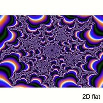 2D Psychedelic Fractal Backdrop, Trippy Abstract Optical Illusion Photography Prop 90.6x70.8inch/230*180cm black