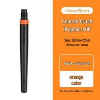 Pentel Japan Medium Tip Quick-Dry Brush Pen for Watercolor & Calligraphy with Refillable Ink black