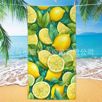 Naujas Citrininis Paplūdimio Rankšluostis Mikropluošto Paplūdimio Rankšluostis Minkštas Greitai Džiūstantis Rankšluostis 180x90 yellow