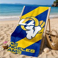 Angeles Rams Team  Beach Towel, Quick-drying, Easy to Care for, Suitable for Both Fitness and Beach Vacations,Sports Essential 70cmx140cm(27x55inch)