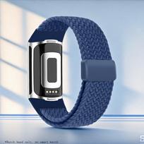 Sportinis Nailoninis Dirželis Fitbit Charge 6 5 Laikrodžiui Elastinga Kvėpuojanti Apyrankė Fitbit Charge 5/Charge 6 Laikrodžiui Pintas Apyrankės Correa For Fitbit Charge 5 white