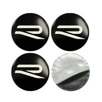 4 vnt. 56/60/65 mm automobilių ratų centrinių lipdukų Volkswagen VW Rline Polo Golf Passat B5 B6 B7 MK6 Scirocco Santana Touran Magotan LL6 vngk1 56mm black