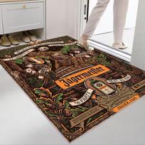 Jägermeister: Drąsus ryškus kilimas Namų dekoras Tinka visiems sezonams Biuro kėdės pagalvėlė Menas Bendrabučio dekoracija 40x60cm( 15x23in )