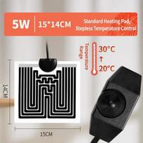 PVC Reptile Heat Mat Temperature Control Terrarium Warmer Thermo Adjust Tank Heater  Turtle Care 5W