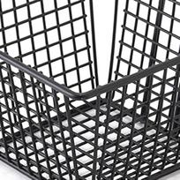 Fryer Basket Iron French Fry Holder Frying Strainer with Handle for Restaurant Home Black gray