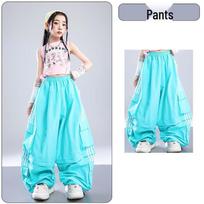 Girls' Dopamine Blue Jazz Dance Costume – Trendy Children's Performance & Street Dance Outfit 140 cm blue
