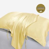 100% Gryno šilko pagalvės užvalkalas - Prabangūs patalynės reikmenys 50x80cm/Single Pillow Cover beige