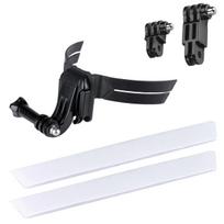 Motociklo pilno veido šalmo smakro laikiklis, skirtas GoPro Hero 7 8 9 10 11 12 13 Black, DJI Osmo, Yi Action kameroms, priedai black