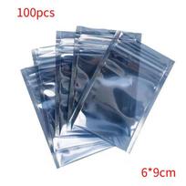 100Pcs Anti Static Shielding Zip Lock Bag Resealable Esd Anti-Static Instrument Chip Electronic Accessories Battery Usb Pouches 100pcs 6x9cm blue