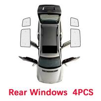 Car Sun Shades For Volkswagen VW Touran 1T 2003-2015 Sunshade Full Covers Windshield Blackout Anti UV Visors Auto Accessories white