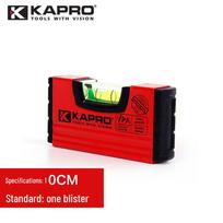 KAPRO High-Precision Israeli Aluminum Spirit Level - Drop-Resistant Mini Straight Edge black