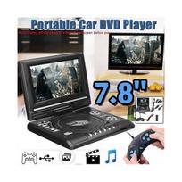 Portable 7.8 Inch TV Home Car DVD Player HD VCD CD MP3 HD EVD Player with TV/FM/USB/Game Function-EU