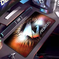 AORUS Large Gaming Mouse Pad XXL Office Computer Mousepad PC Gamer Mouse Mat Laptop Mausepad Mouse Carpet Keyboard Mat Desk Pads 40cmx90cm gray