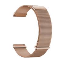 Milanese metal watch band for Oppo Watch X2 Mini, dual magnetic adjustable clasp rožinio aukso spalvos
