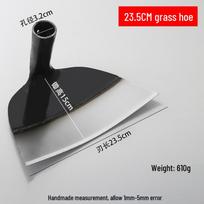 Manganinio plieno lauko kaplys plokščias ravėjimo, kasimo, sodinimo įrankis namams ir sodui 23.5cm manganese steel weeding hoe black