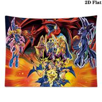 Yu-Gi-Oh! Wall Tapestry Aesthetic Wall Hanging Printed Fabric Blanket Decorative Tapestries for Bedroom Living Room Home Decor 100cm x 150cm black
