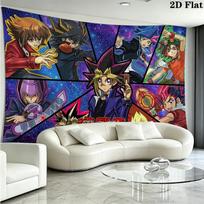 Yu-Gi-Oh! Wall Tapestry Aesthetic Wall Hanging Printed Fabric Blanket Decorative Tapestries for Bedroom Living Room Home Decor 180cm x 230cm