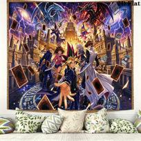 Yu-Gi-Oh! Wall Tapestry Aesthetic Wall Hanging Printed Fabric Blanket Decorative Tapestries for Bedroom Living Room Home Decor 150cm x 200cm