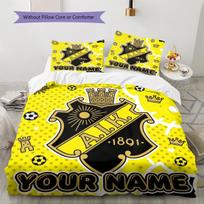 Custom Name AIK Pattern Bedding Quilt Set  Home Decoration  Gift (1 * duvet cover + 2 * pillowcase  without core) 155x200cm