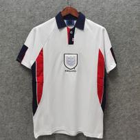 1998 Anglijos Retro Futbolo Marškinėliai Beckham 7 Owen 20 Trumpomis Rankovėmis Suaugusiems Unisex Futbolo Marškinėliai Large black