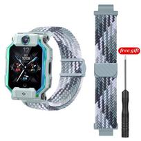 Adjustable Elastic Strap for Imoo Kids Smartwatch Z12 Z11 Z10 Z9 Z8 Z7 D6E D5 D3S Q3 Q2A Band Braided Magnetic Correa Bracelet for Imoo Kids gray