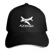 King Air Aircraft Baseball Cap Contrast Two Tone Brim Snapback Flat Bill Strapback Dad Hat black