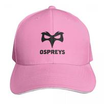Ospreys Regbis Sąjunga Beisbolo kepuraitė Drėgmę sugeriantis Greitai džiūstantis Lenktas kraštelis Klasikinio kirpimo Žemas profilis Be struktūros pink